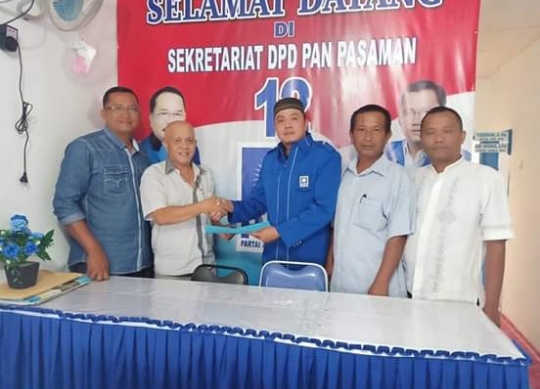 Maju di Pilkada Pasaman 2020, Haniful Khairi Daftar ke PAN