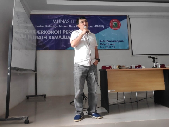 Aklamasi, Hardi Putra Wirman Terpilih Jadi Ketum Alumni Ilmu Politik Unand