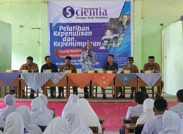 Tingkatkan Kapasitas Pelajar, HM Nurnas Apresiasi Pelatihan yang Digelar Scientia