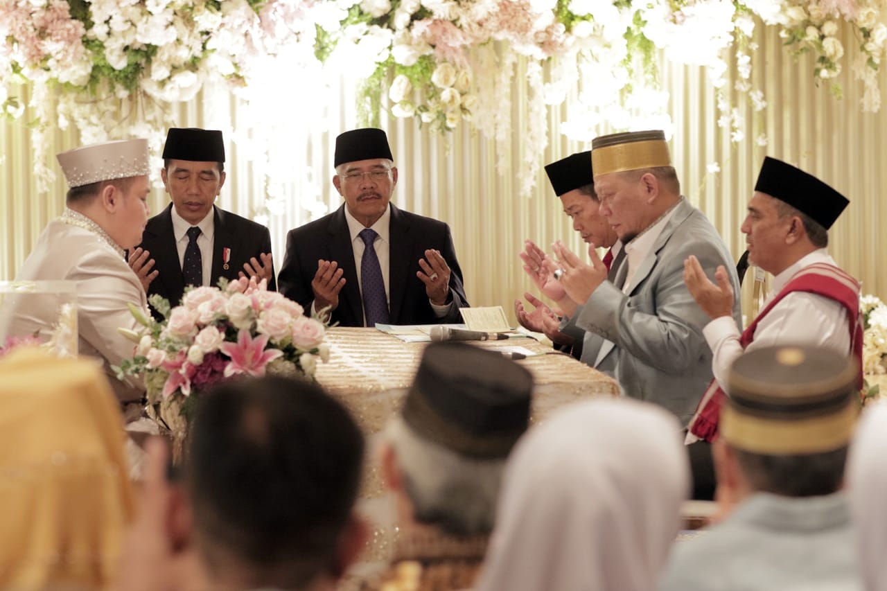 Presiden RI Jokowi Jadi Saksi Nikah Anak Ketua DPD RI La Nyalla