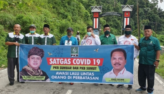 Jaga Daerah Perbatasan, PKB Sumbar dan Sumut Bentuk Satgas Covid-19 Bersama
