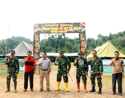 Bersama Dandim 0310/SSD, Ketua DPRD Sijunjung Tinjau Lokasi TMMD