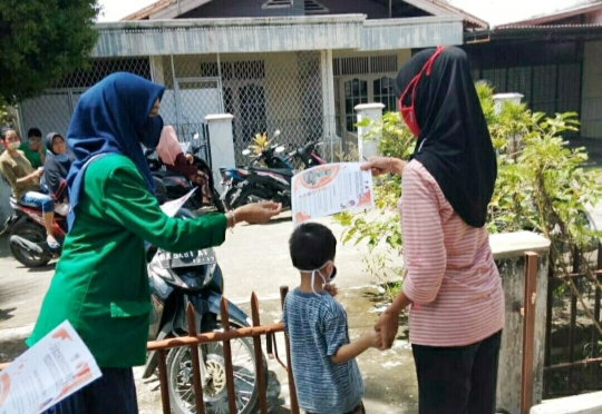 KKN Tematik Mahasiswa Kimia FMIPA Unand Ikut Cegah Corona
