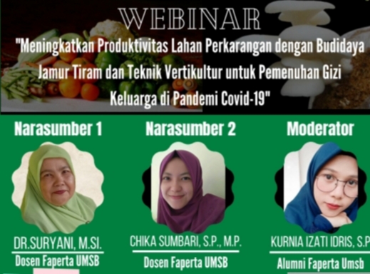 Faperta UMSB Bahas Ketahanan Pangan di Masa Pandemi Covid-19
