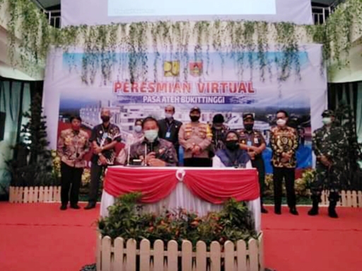 Telan Dana Rp300 Miliar, Pasa Ateh Bukittinggi Diresmikan Wamen PUPR Secara Virtual