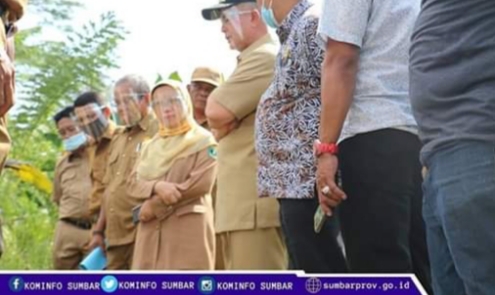 Wagub Nasrul Abit Tinjau Bendungan Gunung Nago dan Lubuk Kilangan