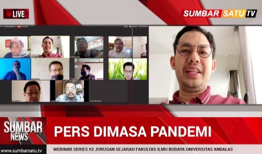 Bahas Industri Media di Masa Pandemi, Yuliandre Darwis Hadir di Webinar FIB Unand