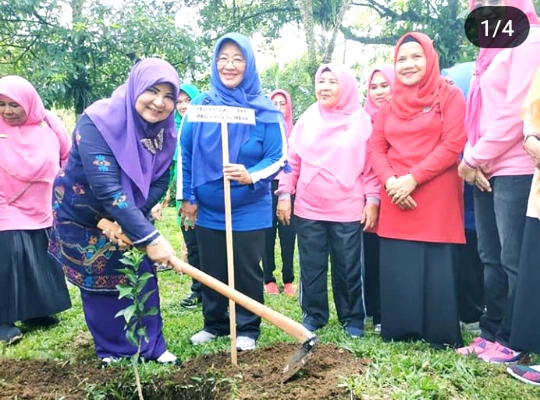 Semangat Menanam, Nevi Zuairina Bantu Masyarakat Talu Bibit Buah-buahan