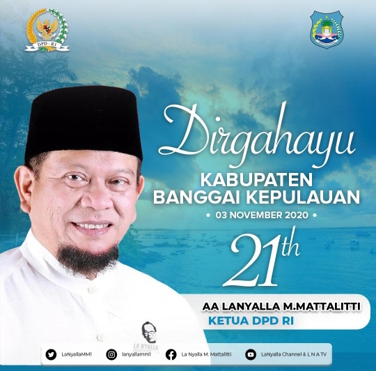 Ketua DPD RI LaNyalla: Dirgahayu Kabupaten Banggai Kepulauan