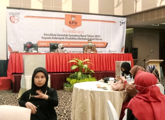 KPU Sumbar Sosialisasi Pilkada pada Kelompok Disabilitas