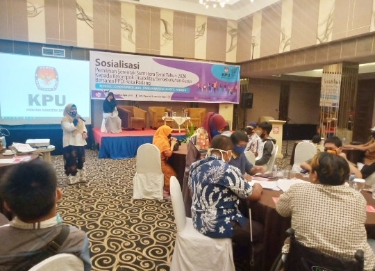 KPU Sumbar Masifkan Sosialisasi Pilkada pada Pemilih Disabilitas