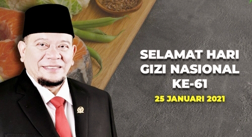 Hari Gizi Nasional, Ini Pesan Ketua DPD RI untuk Generasi Muda