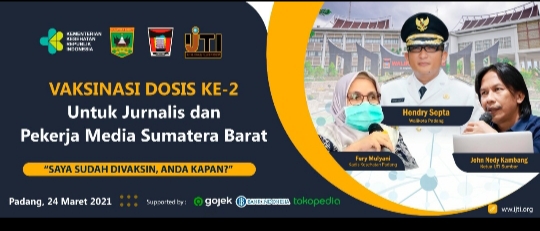 Besok, Ratusan Jurnalis Sumbar Suntik Vaksin Dosis Kedua