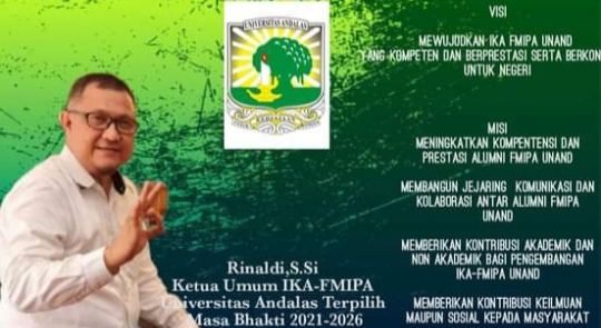 Tanpa Mubes, Alumni Tolak Rinaldi sebagai Ketum IKA FMIPA Unand