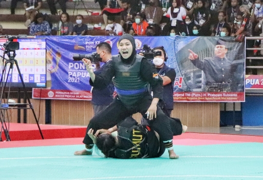 PON XX Papua: Pesilat Sumbar Taklukkan Pesilat Sumut