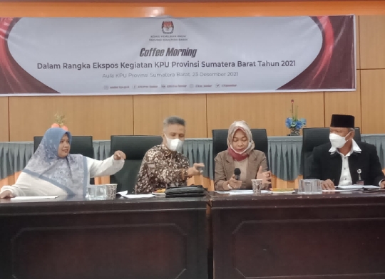 Refleksi Akhir Tahun, KPU Sumbar Lakukan Ekspos Kegiatan 2021