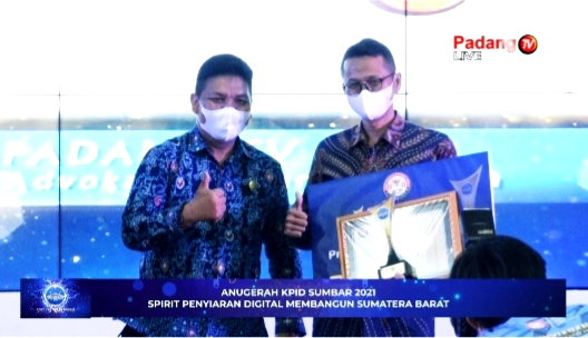 Anugerah KPID Sumbar 2021: Padang TV Sabet 3 Penghargaan