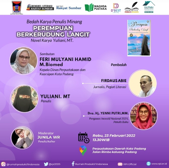 Novel Perempuan Berkerudung Langit Dibedah Rumah Produktif Indonesia