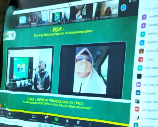 Diskusi BISIK Kohati, Nevi Zuairina: Penting RUU-TPKS Disahkan Bersamaan RUU-KUHP