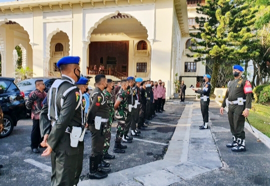 Denpom I/4 Padang Lakukan Pengamanan Wapres RI Selama Kunjungan ke Sumbar