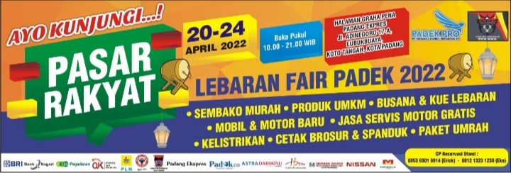 Jelang Lebaran, Ayo Belanja Murah di Pasar Rakyat Padek