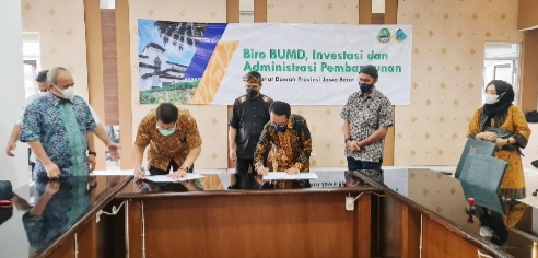 Bangun Sinergi, BUMD Sumbar dan Jabar Teken MoU