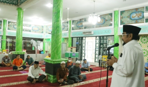 Leonardy Motivasi Pengurus Masjid Babussalam Ulak Karang yang Baru Dilantik