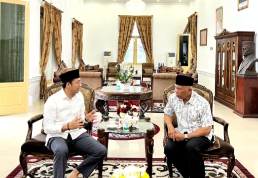 Bertemu Gubernur Mahyeldi, Yuliandre: Mudah-mudahan Sumbar Tuan Rumah Peringatan Hari Penyiaran Nasional 2023