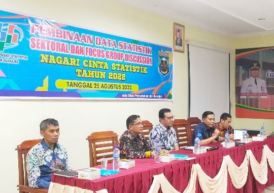 BPS dan Diskominfo Sijunjung Gelar Pembinaan Statistik Sektoral dan FGD Nagari Cinta Statistik