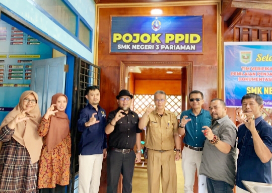 SMK Negeri 3 Pariaman Punya Pojok PPID