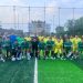 Laga Friendly Match Jurnalis Sumbar versus Lantas Polda Sumbar Berakhir Imbang