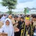 Menteri Basuki Ikut Upacara HUT ke-79 RI di IKN, Kenakan Baju Adat Khas Suku Dayak