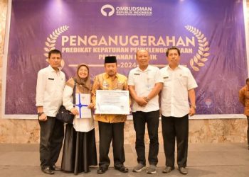 Agam Raih Peringkat III atas Kepatuhan Penyelenggaraan Pelayanan Publik Tingkat Sumbar