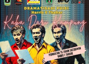 Armeynd Sufhasril dkk Tampilkan Dramatisasi Puisi “Kaba dari Kampung” di Acara 75 Tahun Prof Harris Effendi Thahar