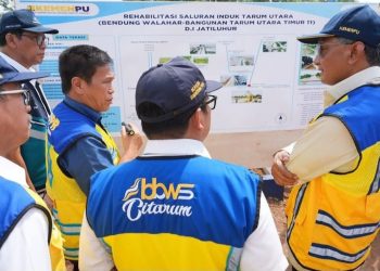 Dukung Peningkatan Produksi Beras, Menteri PU Dody Tinjau Rehabilitasi Saluran Induk Tarum Utama D.I. Jatiluhur