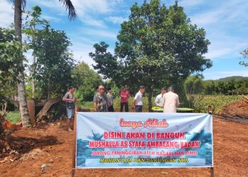 Masyarakat Paninggahan Ateh Palupuah Agam Bangun Mushala Asy-Syafa