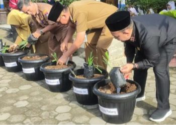 Kolaborasi SMPN 6 Padang dan Yayasan Berkah Amal Salih, Bertekad Jadi Sentra Budidaya Bawang Dayak