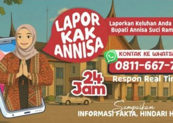 Dicatat Ya, Bupati Dharmasraya Luncurkan Layanan Pengaduan Masyarakat “LAPOR KAK ANNISA”