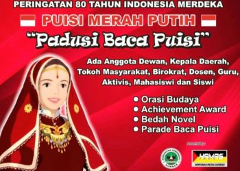 “Padusi Baca Puisi” Bakal Meriahkan Peringatan 80 Tahun Indonesia Merdeka