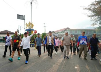 Lapangan Cindua Mato Jadi Kawasan CFD, Bupati Eka Putra Ajak Masyarakat Ikut Olahraga