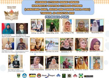 Peluncuran 347  Buku dan Baca Puisi Meriahkan “Sumarak Literasi Ranah Minang 2025”