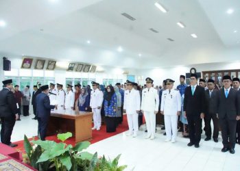Bupati Eka Putra Lantik 38 Pejabat Manajerial di Lingkup Pemkab Tanah Datar