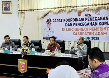 Pemkab Agam Gelar Rakor Penegakan Integritas dan Pencegahan Korupsi Bersama KPK