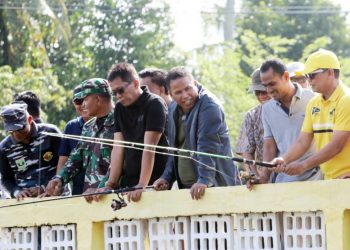 Ratusan Peserta Ikut Festival Mancing Mania Ratu Prabu se-Sumbar di Talao Pauh Pariaman