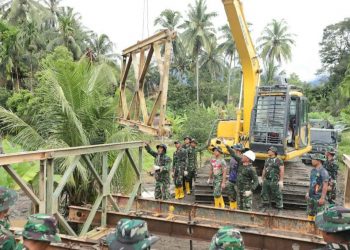 Pulihkan Konektivitas Transportasi, Padang Pariaman Bangun Jembatan Bailey di Padang Mantuang