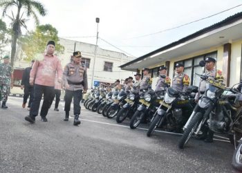 Wawako Pariaman Pimpin Apel Gelar Pasukan Operasi Lilin Singgalang 2025