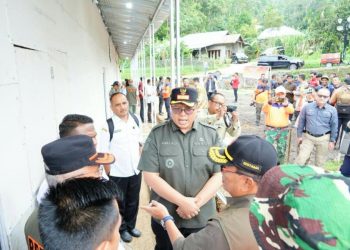 Wabup Tanah Datar Dampingi Sestama BNPB Tinjau Pembangunan Huntap dan Huntara