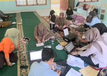 DPMPTSP Agam Jemput Bola Layani Pembuatan NIB Pelaku Usaha Terdampak Bencana di Palembayan