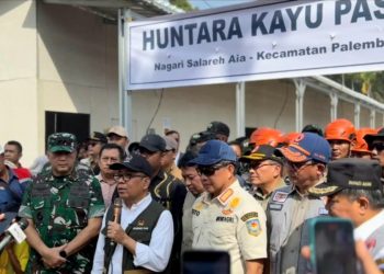 Menko PMK Pratikno Resmikan 117 Huntara di Salareh Aia Palembayan Agam