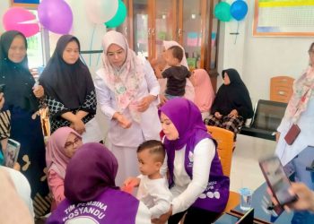 Perkuat Layanan Kesehatan Dasar, Ketua Tim Pembina Posyandu Padang Pariaman Lakukan Monitoring